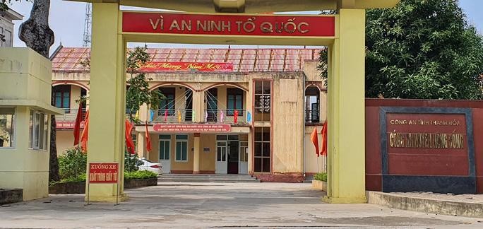 Trụ sở Công an huyện Nông Cống - nơi đại úy Nguyễn Thế Thao đang công tác