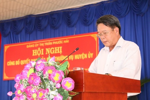 Ông Tạ Văn Bửu - Chủ tịch UBND huyện Đất Đỏ giai đoạn 2015 - 2020.