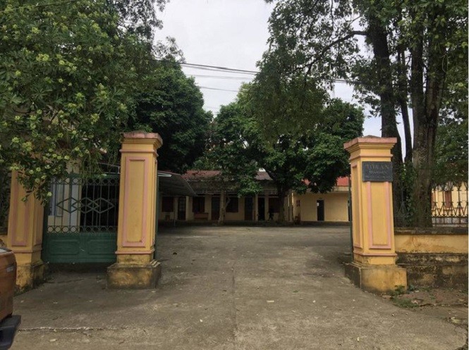 Trụ sở TAND huyện Cao Phong nơi ông Huy làm việc. 