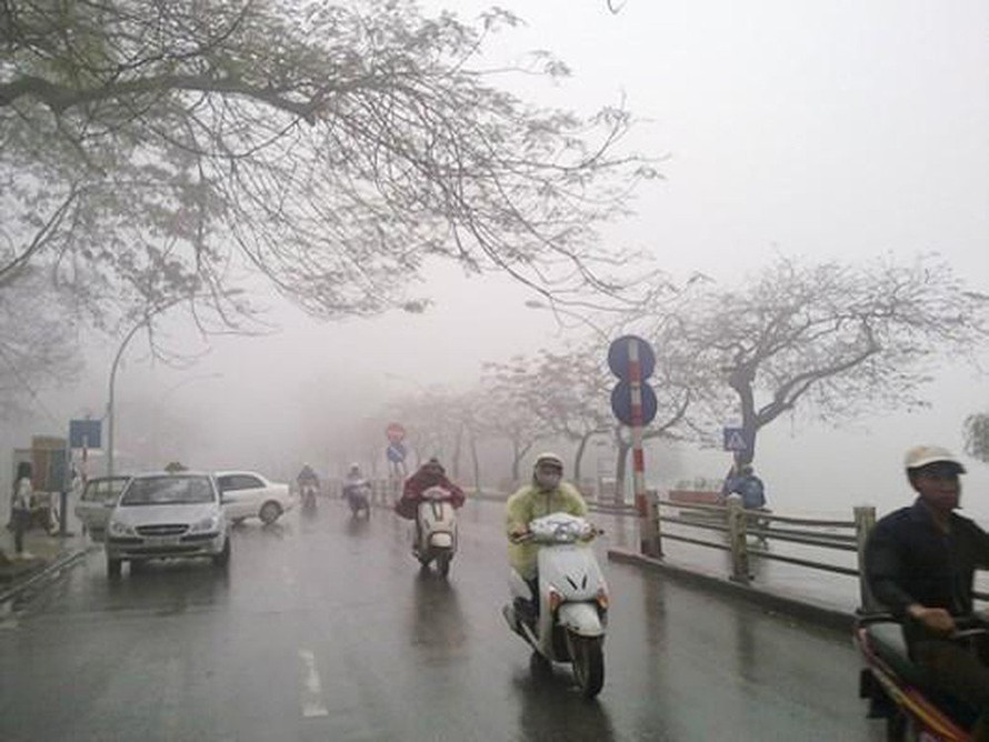 Những ngày đầu đi làm của năm Tân Sửu, miền Bắc và Thanh Hóa có mưa nhỏ, mưa phùn, sương mù, trời rét.