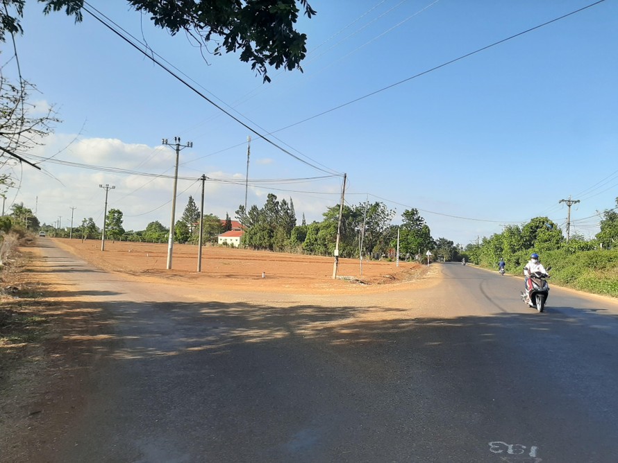 Khu đất mà ông Trần Xuân Hùng phân lô tách thửa