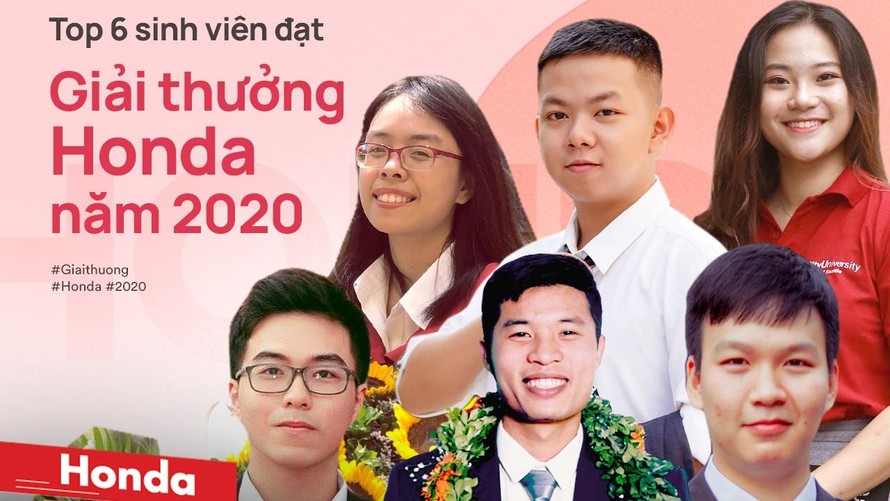 6 sinh viên xuất sắc nhận Giải thưởng Honda 2020