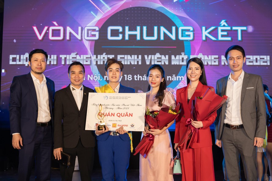 Bùng nổ đêm chung kết cuộc thi 'Tiếng hát sinh viên Học viện Phụ nữ Việt Nam mở rộng, năm 2021' 
