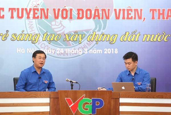 Bí thư Thứ nhất T.Ư Đoàn Lê Quốc Phong. Ảnh: Xuân Tùng
