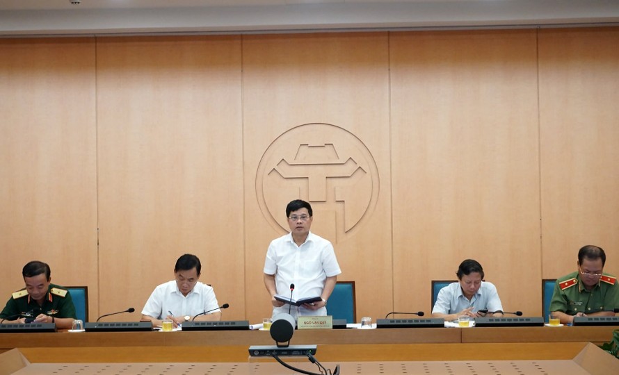 Phó Chủ tịch UBND thành phố Hà Nội Ngô Văn Quý phê bình 6 quận, huyện không bố trí lãnh đạo họp phòng chống dịch COVID-19
