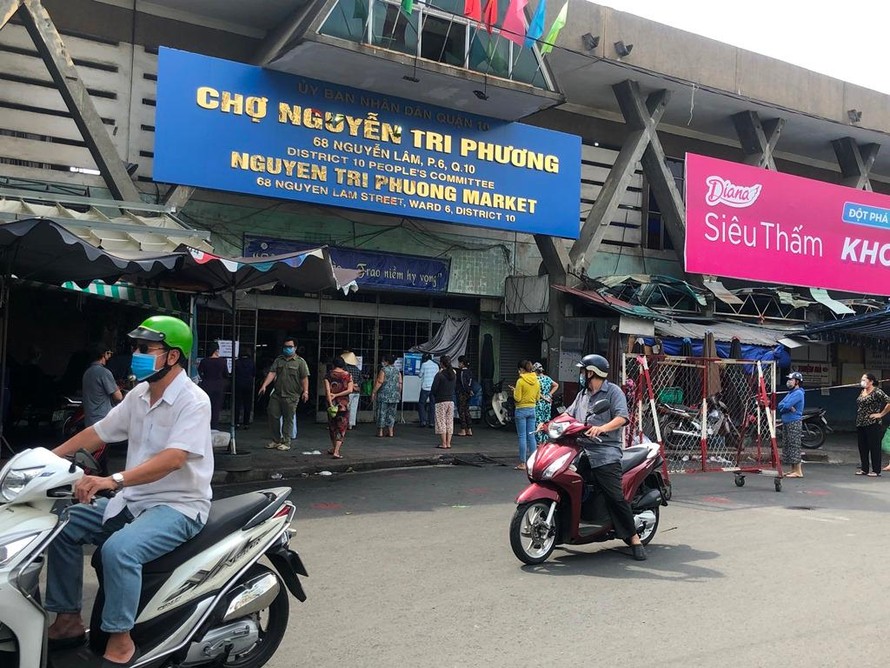 Chợ Nguyễn Tri Phương (Q.10) đã hoạt động trở lại