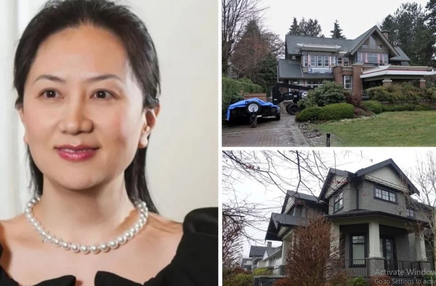 Phó chủ tịch Huawei bị bắt có nhiều biệt thự ở Canada