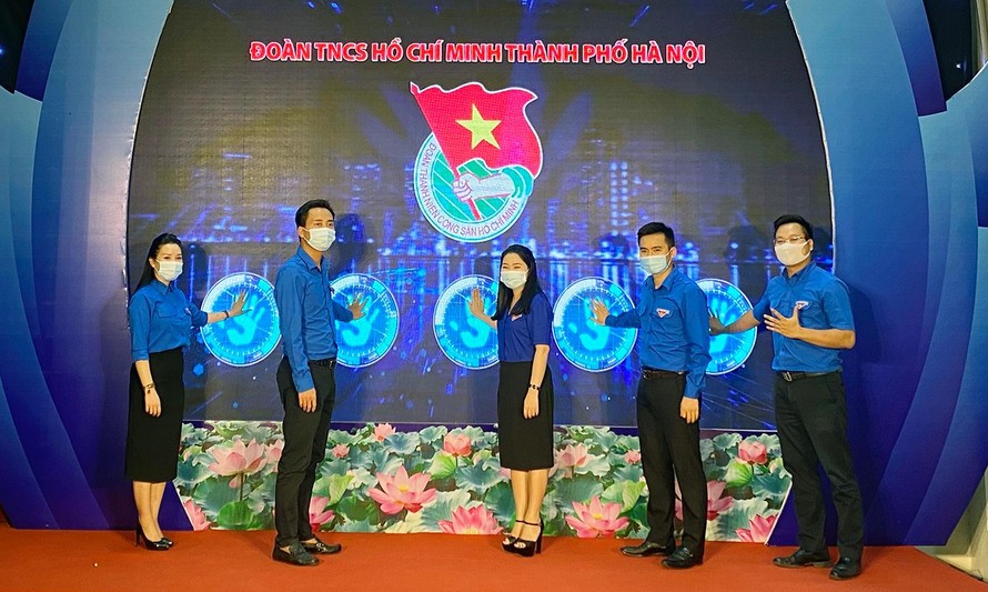 Nghi thức phát động trực tuyến Chiến dịch Thanh niên tình nguyện Hè năm 2021 của Thành Đoàn Hà Nội.