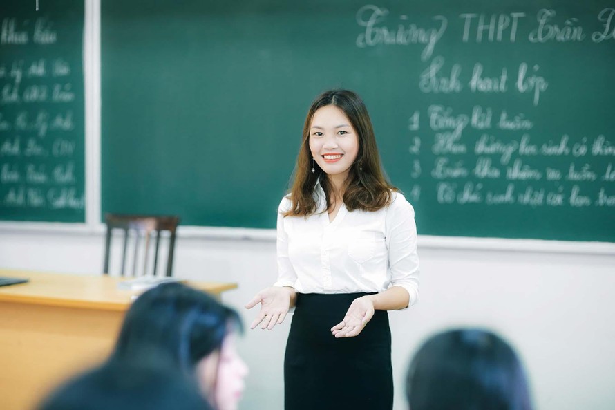 giáo viên giảng dạy trong chương trình giáo dục phổ thông mới. Ảnh minh hoạ.