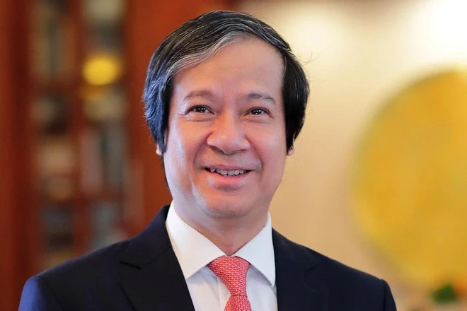 Bộ trưởng Bộ Giáo dục Đào tạo Nguyễn Kim Sơn.