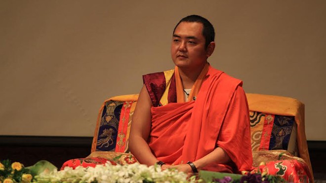  Nhiếp chính vương Gyalwa Dokhampa: “Hạnh phúc hay khổ đau do tâm ta quyết định”. Ảnh: N.M.Hà