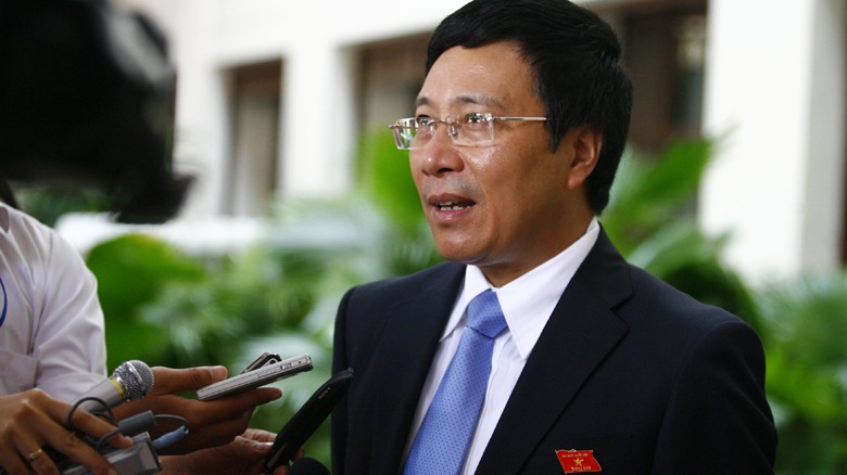 Phó Thủ tướng, Bộ trưởng Bộ Ngoại giao Phạm Bình Minh. ảnh: Hồng Vĩnh