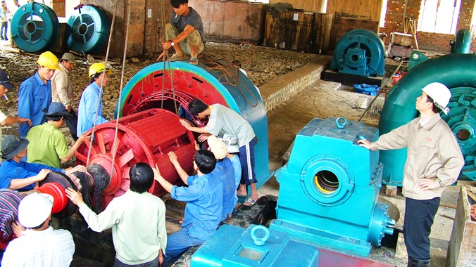 Cực nhọc thi công thủy điện 