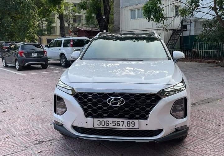 Hình ảnh chi tiết Hyundai Santafe 2021 màu trắng