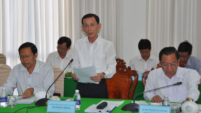 Ông Võ Thành Thống, Chủ tịch UBND thành phố Cần Thơ phát biểu