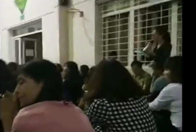 Cô giáo phát ngôn gây sốc tại buổi họp phụ huynh - Ảnh cắt từ clip