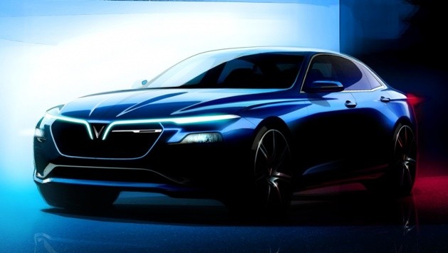 Mẫu sedan của Vinfast sẽ ra mắt xe tại Paris Motor Show.