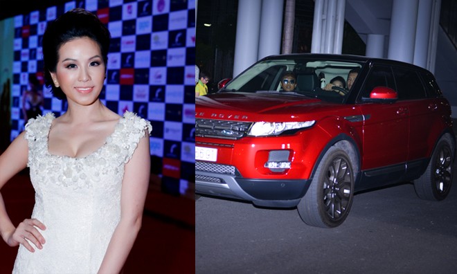 Hoa hậu Thu Hoài lái xế 'khủng' đi dự dạ tiệc thời trang