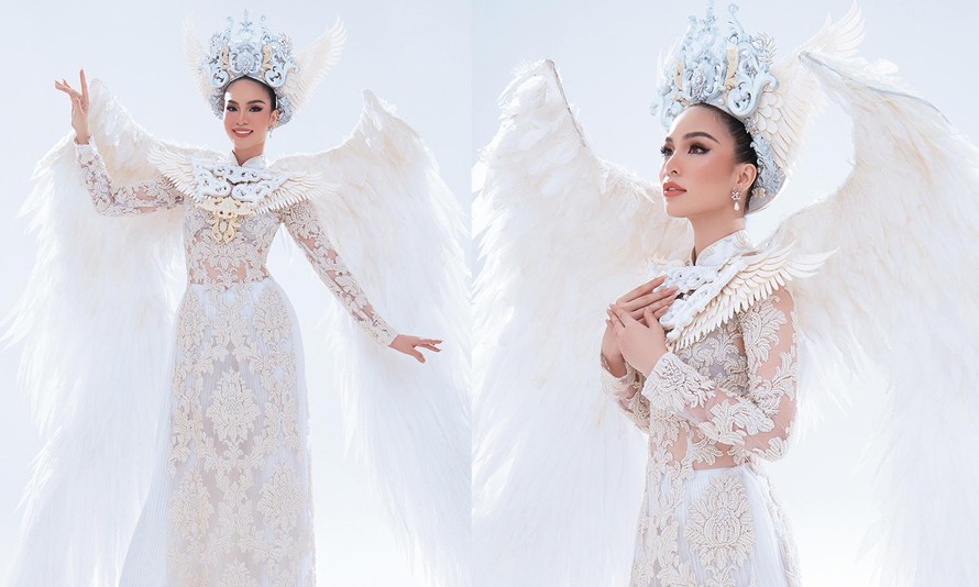 Hé lộ trang phục dân tộc 'cánh chim hoà bình' của đại diện Việt Nam ở Hoa hậu Du lịch quốc tế 2021 
