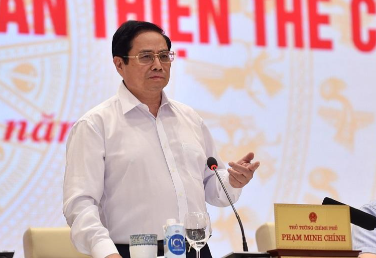Thủ tướng Phạm Minh Chính phát biểu tại hội nghị (ảnh Nhật Minh)