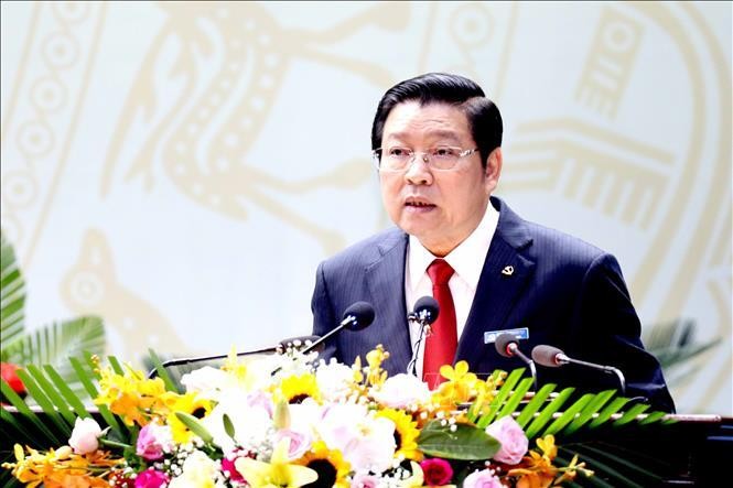 Đồng chí Phan Đình Trạc, Bí thư Trung ương Đảng, Trưởng Ban Nội chính Trung ương. Ảnh: Quang Quyết/TTXVN