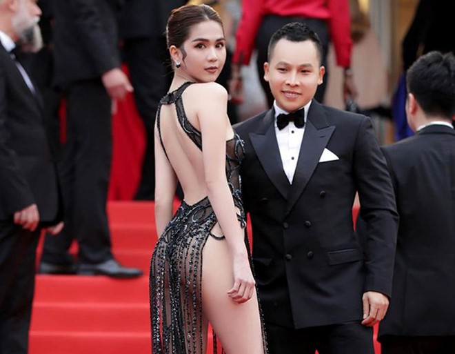 Bộ váy hở bạo của Ngọc Trinh hôm 19/5 ở Cannes gây phản cảm và nhận nhiều chỉ trích từ công chúng