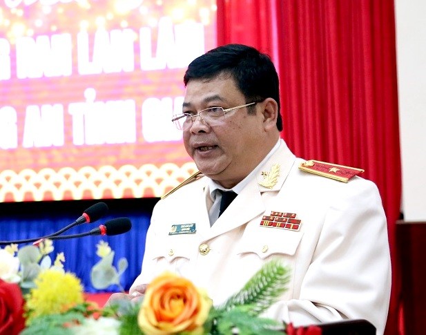 Thiếu tướng Rah Lan Lâm phát biểu tại buổi lễ