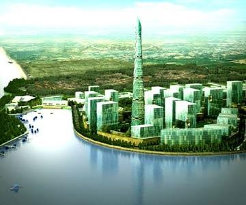 Mô hình khu đô thị mới Nam TP Tuy Hoà. Ảnh TL