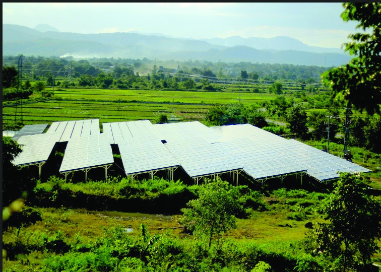 Một dự án điện mặt trời ở xã Ia Rtô, thị xã Ayun Pa, tỉnh Gia Lai 
