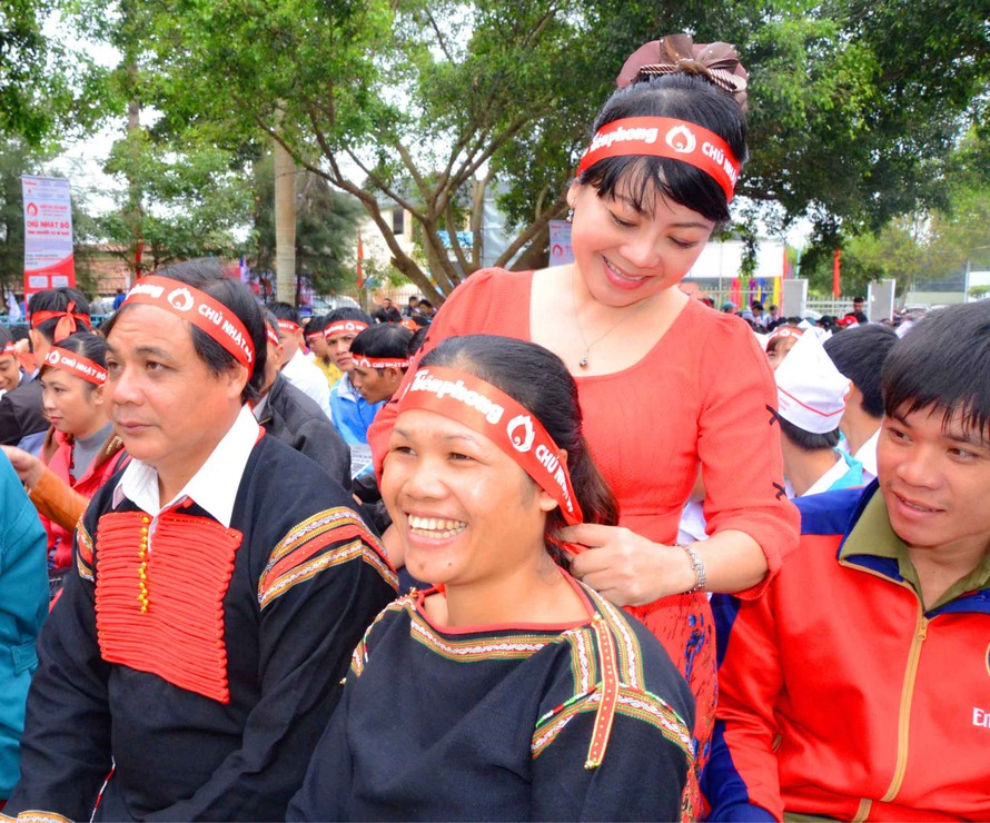 Chủ Nhật Đỏ Đắk Lắk luôn được tổ chức như ngày hội văn hóa các dân tộc