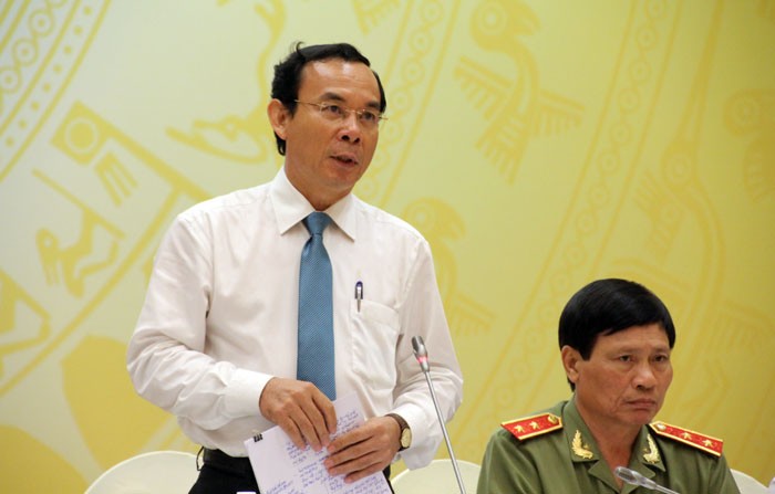 Bộ trưởng Chủ nhiệm Văn phòng Chính phủ Nguyễn Văn Nên. Ảnh: Công Khanh.