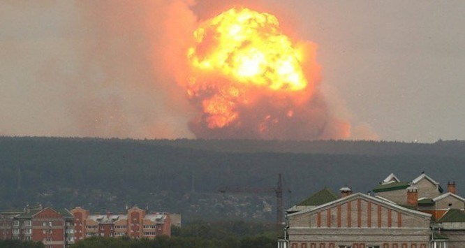 Vụ nổ động cơ tên lửa hạt nhân ngày 8/8 trên biển ở Arkhangelsk 
