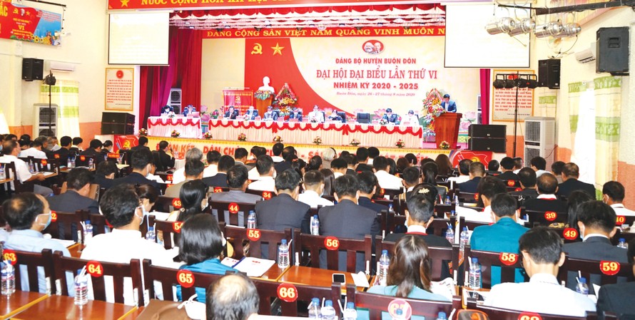 Toàn cảnh Đại hội Đảng bộ huyện Buôn Đôn