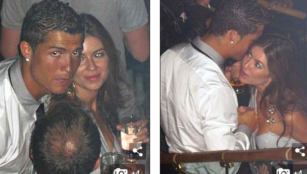 Ronaldo và Kathryn Mayorga trong một hộp đêm ở Las Vegas năm 2009.