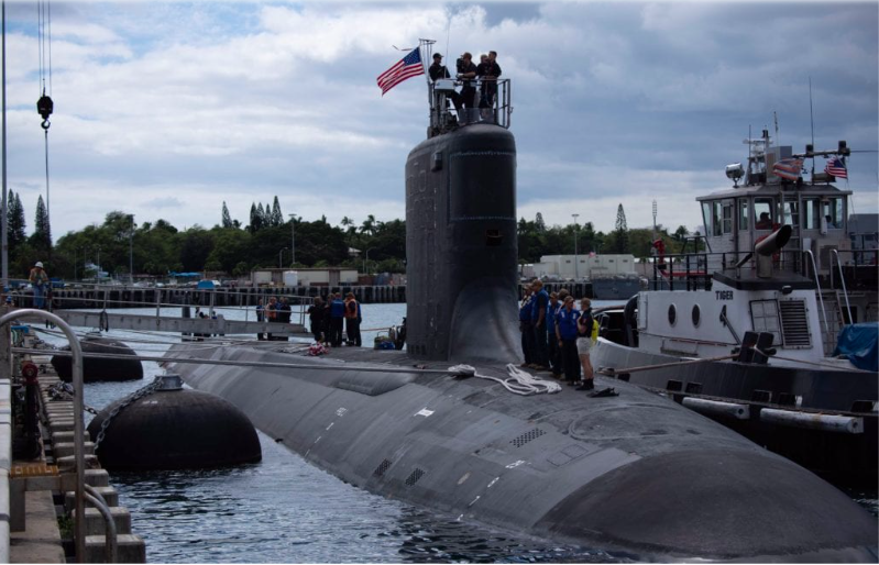 Tàu ngầm hạt nhân lớp Virginia của Mỹ. Ảnh: US Navy