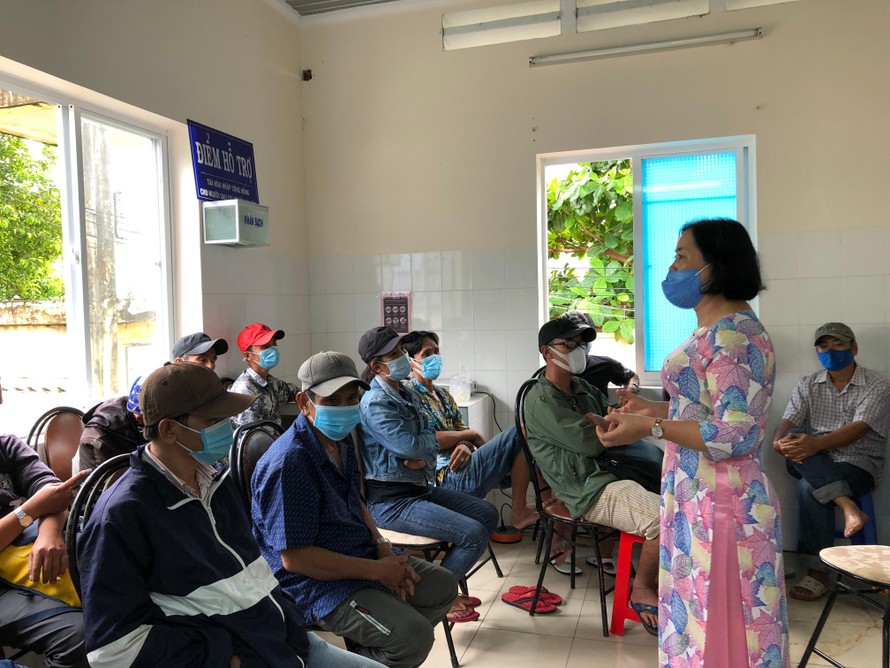 Một buổi sinh hoạt tại một điểm cai nghiện tự nguyện, hỗ trợ tái hòa nhập cộng đồng cho người sau cai nghiện ma túy ở huyện Long Điền, tỉnh Bà Rịa - Vũng Tàu Ảnh: Thái An 