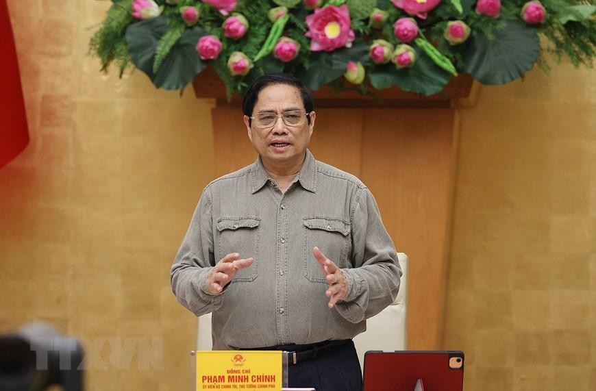Thủ tướng Phạm Minh Chính phát biểu kết luận cuộc họp Ban Chỉ đạo Quốc gia phòng, chống dịch COVID-19 Ảnh: Nhật Minh