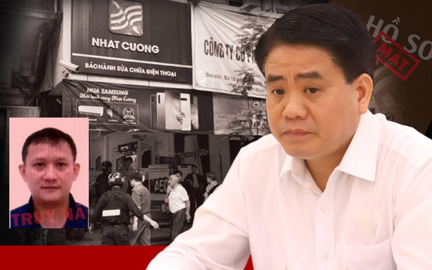 Ông Nguyễn Đức Chung và Bùi Quang Huy (ảnh nhỏ) Ảnh: Kiều Anh Tú