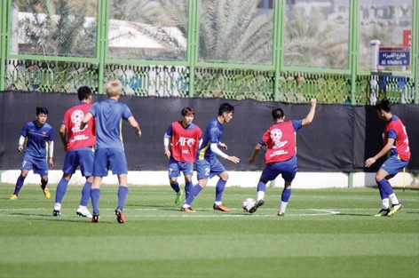 Đội tuyển Việt Nam trở lại tập luyện, chuẩn bị cho trận gặp Iran ảnh: ĐOÀN NHẬT 
