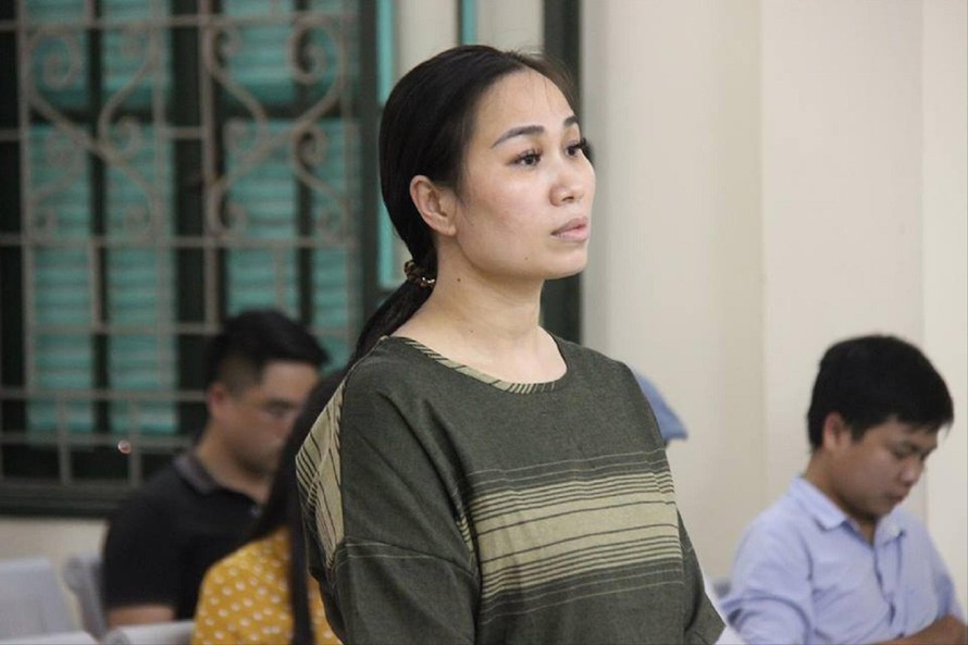 Bị cáo Nguyễn Thị Vân tại tòa 