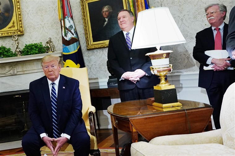 Ông Trump nói Iran đã “phạm sai lầm nghiêm trọng” khi bắn rơi máy bay của Mỹ. Ảnh: NYT 