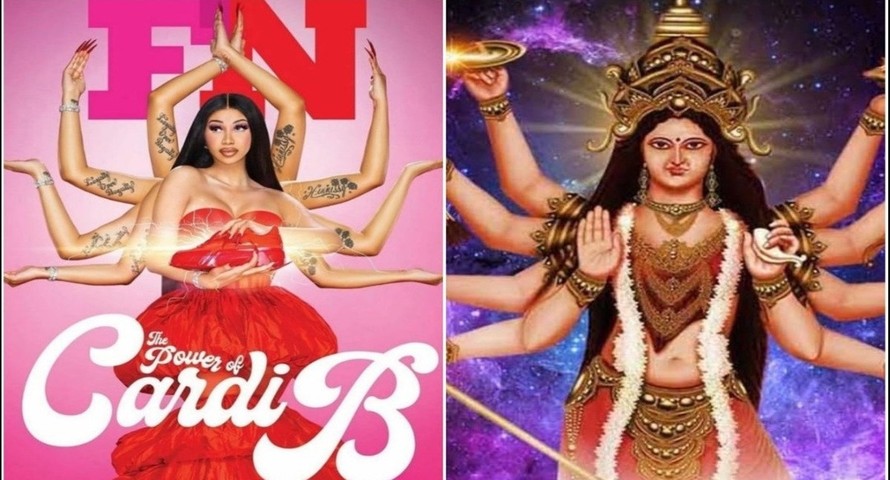 Hình ảnh Cardi B bị cho là xúc phạm Nữ thần Durga của đạo Hindu 