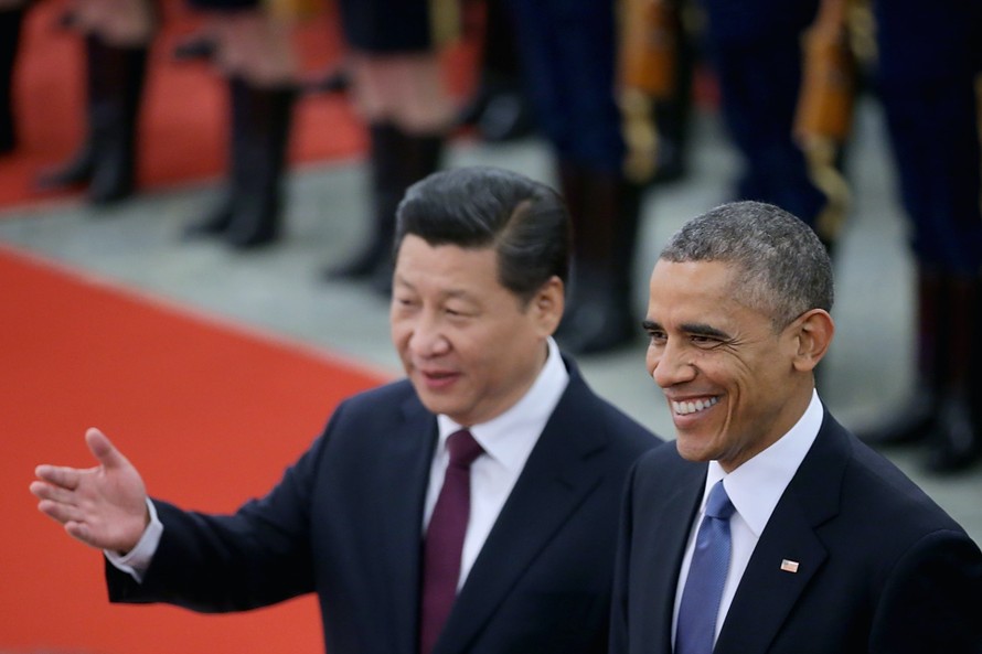 Ông Barak Obama và ông Tập Cận Bình khi ông Barak Obama thăm Trung Quốc tháng 11/2014 