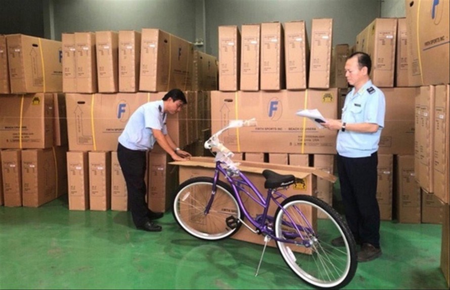 Công ty xe đạp Excel bị phát hiện núp bóng đầu tư theo kiểu gian lận xuất xứảnh: hải quan cung cấp 