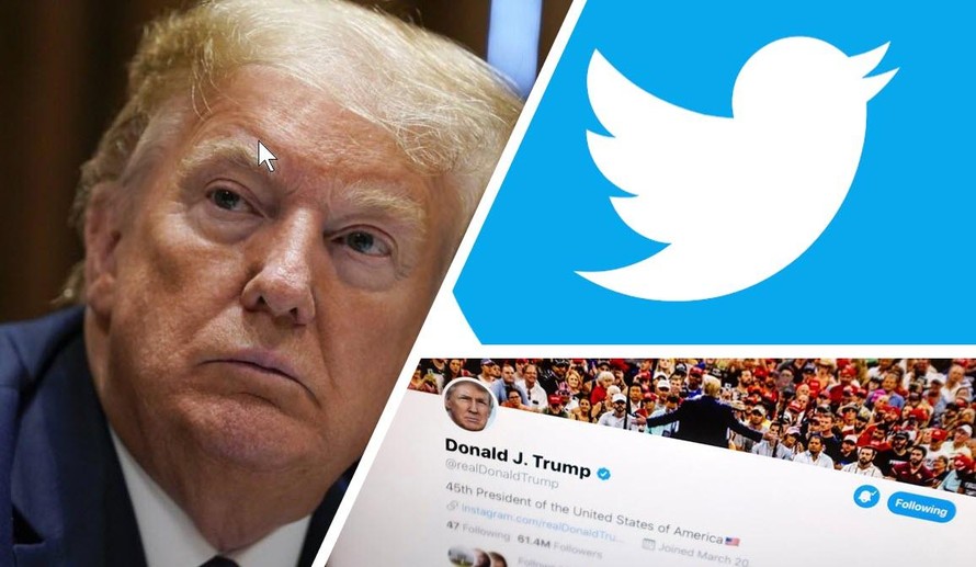 Tổng thống Mỹ Donald Trump và Twitter đang “ăn miếng trả miếng”ảnh: Fox News 