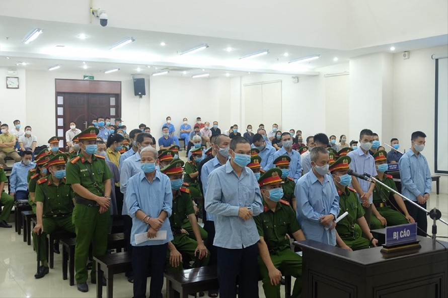 Các bị cáo trong vụ án 