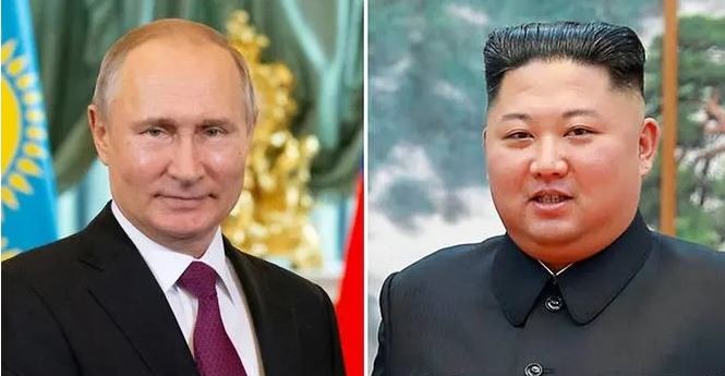 Ông Putin và ông Kim sẽ gặp nhau trong tháng Tư. ảnh: CNA 