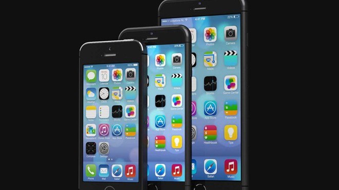 Mô hình iPhone 6 màn hình lớn.