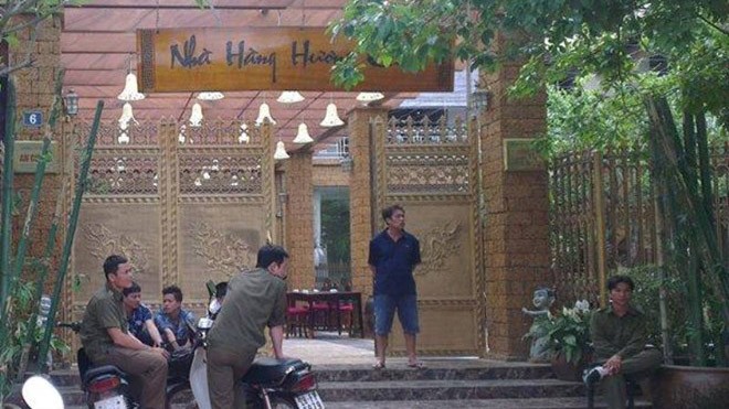 Nhà hàng Hương Cau, nơi ông An làm chủ và tự tử. 