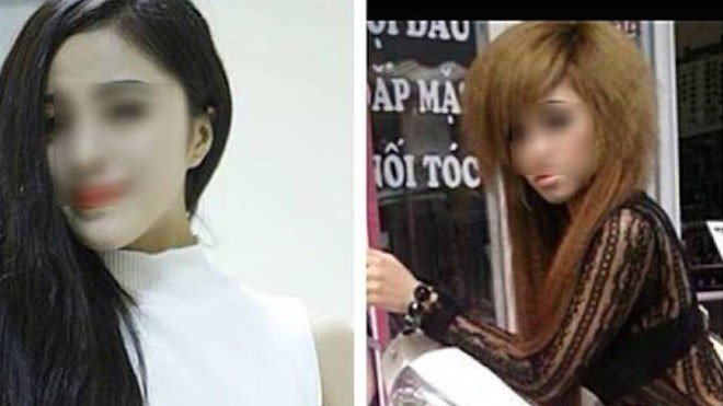 Bức ảnh trước và sau của hot girl Sài thành gây bão cộng đồng mạng mấy ngày vừa qua. 